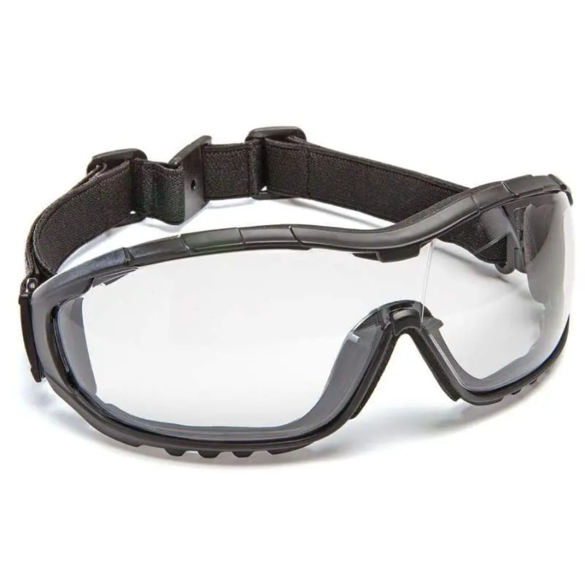 Picture of Force360 Oil & Gas Clear Lens Safety Glasses (with strap), Black
