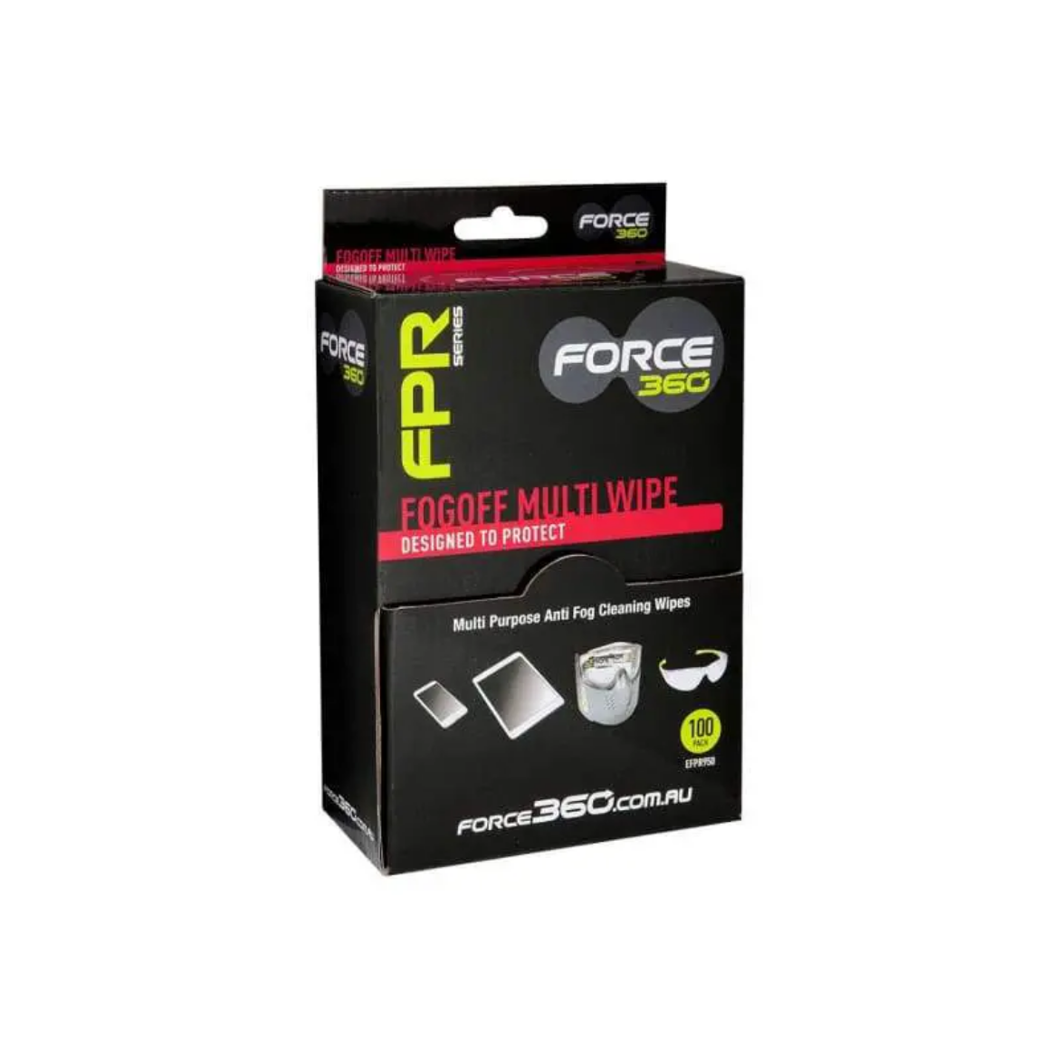 Picture of Force360 FogOff Multi Wipes (100 wipes per box), White