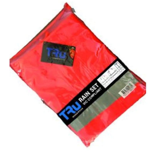 Picture of Tru Workwear, Jacket/Pant Rain Set in Bag, Tape, Class D/N