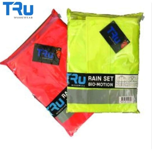 Picture of Tru Workwear, Jacket/Pant Rain Set in Bag, Tape, Class D/N