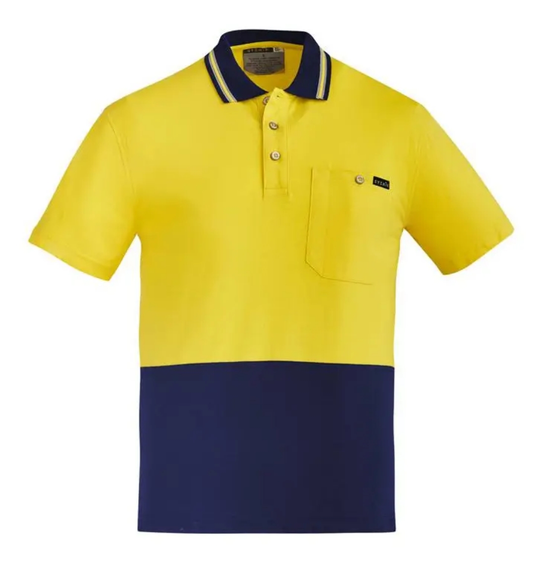 Picture of Syzmik, Mens Hi Vis Cotton S/S Polo