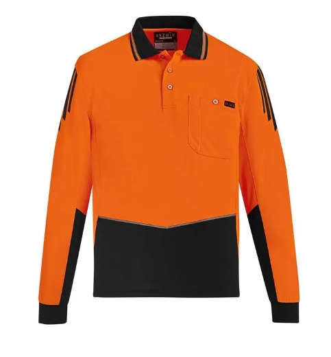 Picture of Syzmik, Mens Hi Vis Flux L/S Polo