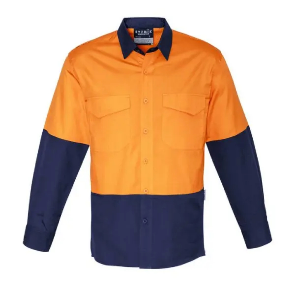 Picture of Syzmik, Mens Rugged Cooling Hi Vis Spliced L/S Shirt