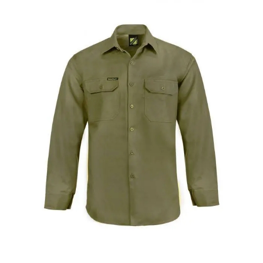 Picture of WorkCraft, Long Sleeve Cotton Drill Shirt