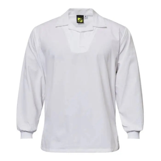 Picture of WorkCraft, Food Industry Jac Shirt W Modesty Neck Insert- Long Sleeve