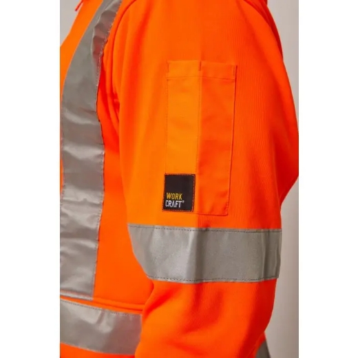 Picture of WorkCraft, Ridge Hi Vis Hoodie W X Tape