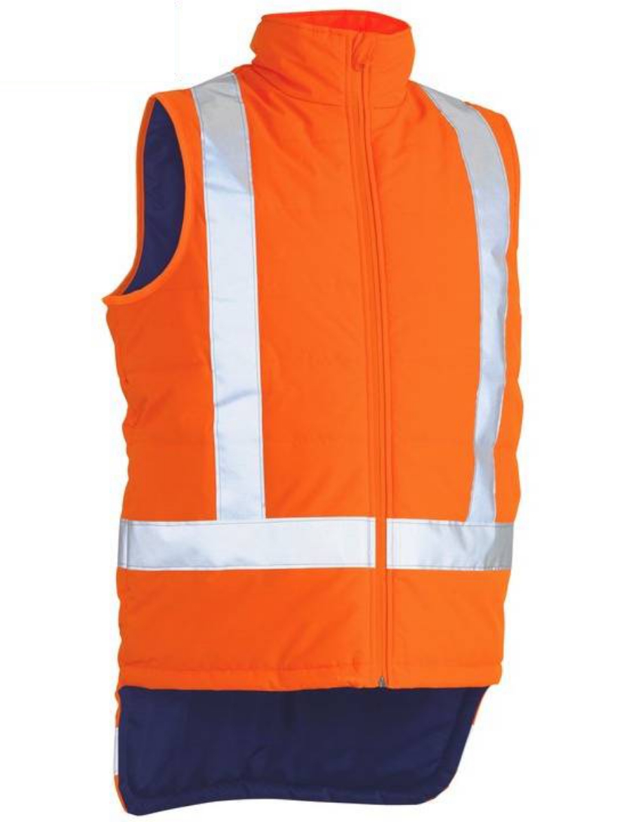 Picture of Bisley, Taped Ttmc-W Hi Vis Puffer Vest With X Back