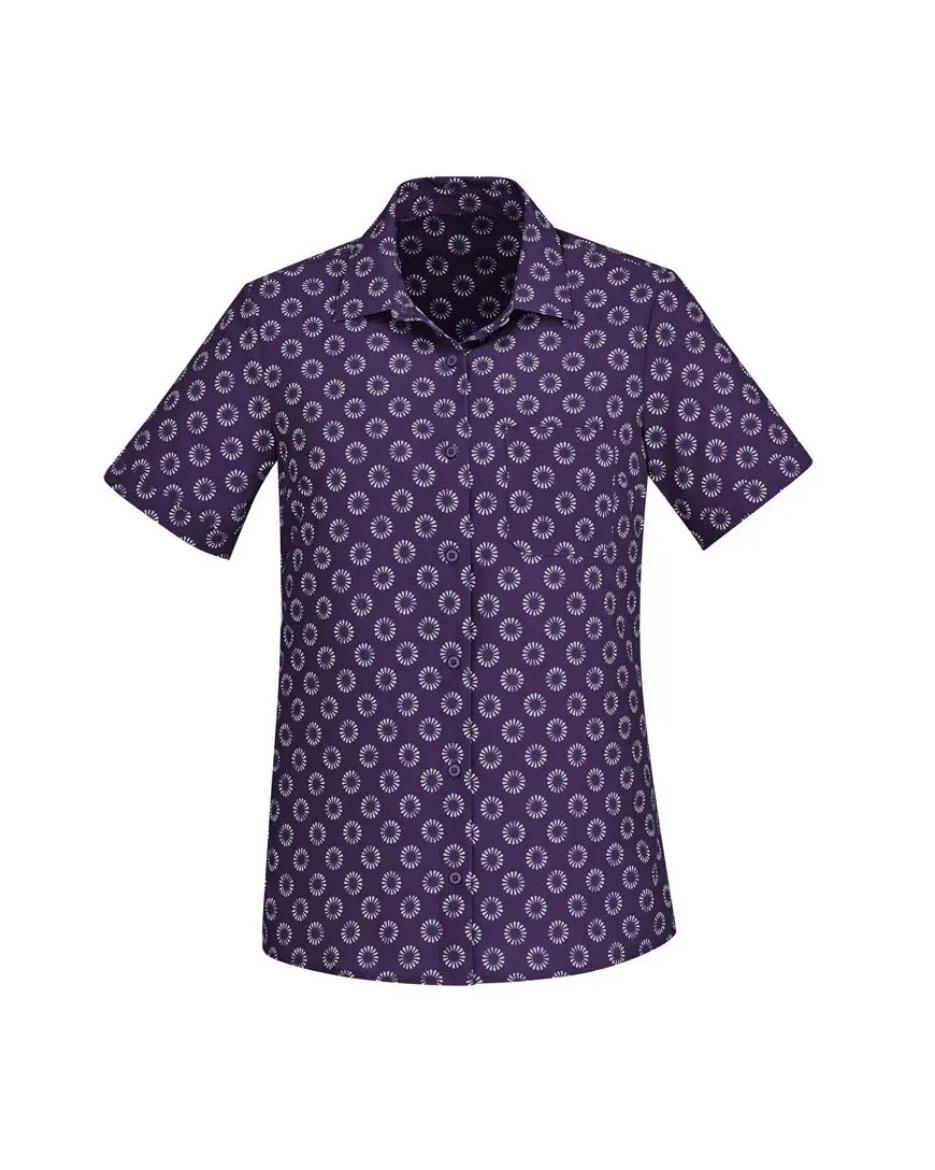 Picture of Biz Care, Florence Womens Daisy Print S/S Shirt