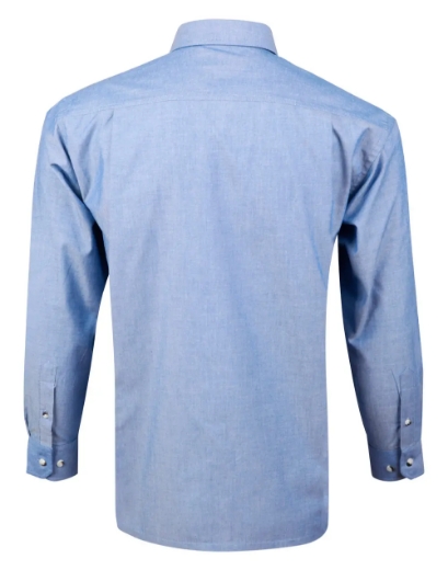 Picture of Winning Spirit, Mens chambray shirt, long sleeve