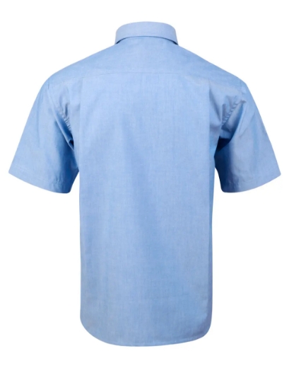 Picture of Winning Spirit, Mens chambray shirt, short sleeve