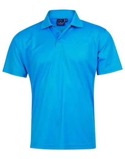 Picture of Winning Spirit, Mens Cooldry Pique Soild Colour S/S Polo