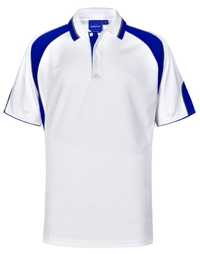 Picture of Winning Spirit, Kids Cooldry Contrast Polo w Panels