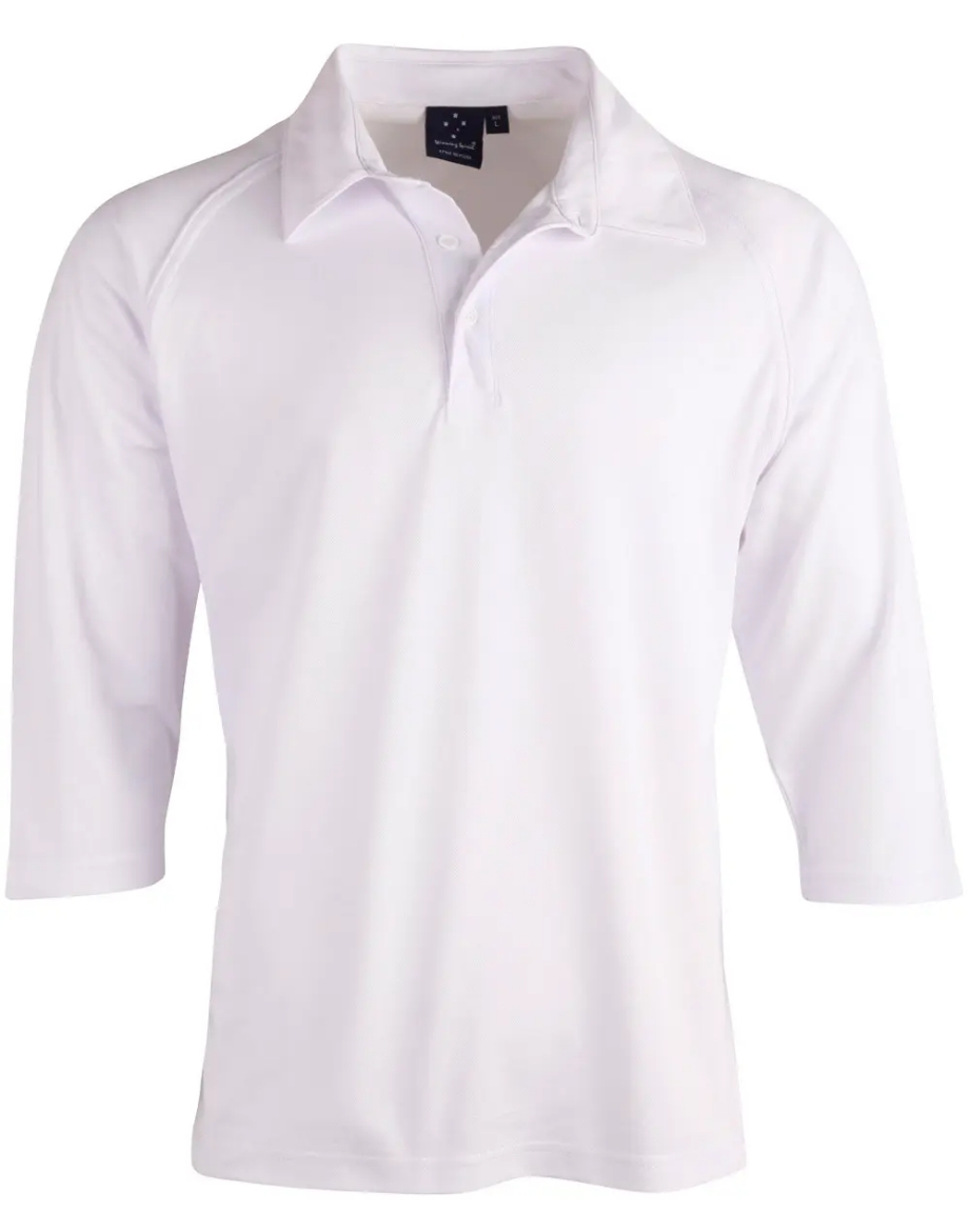 Picture of Winning Spirit, Mens 3/4 Sleeve Cricket Polo