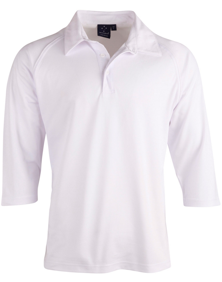 Picture of Winning Spirit, Mens 3/4 Sleeve Cricket Polo