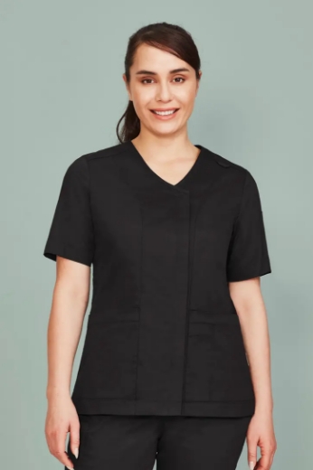 Picture of Biz Care, Parks Womens Zip Front Scrub Top