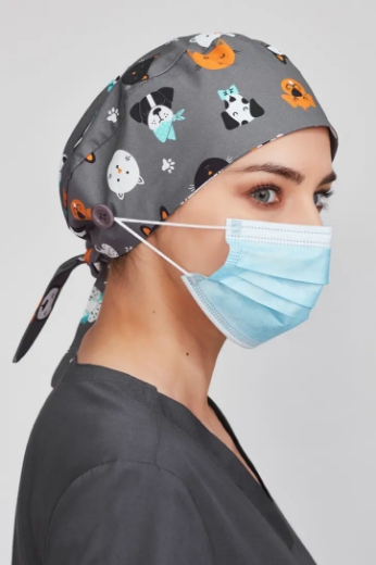 Picture of Biz Care, Printed Unisex Scrub Cap