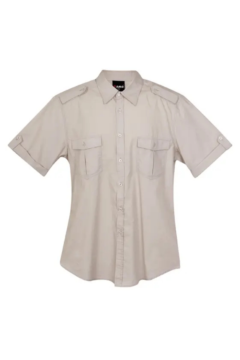 Picture of RAMO, Mens Military Short Sleeve Shirt