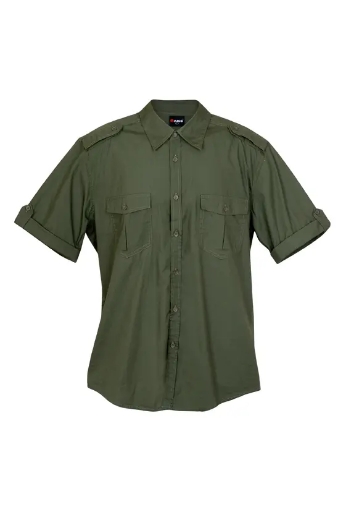 Picture of RAMO, Mens Military Short Sleeve Shirt