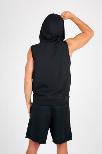 Picture of RAMO, Mens Heather Sleeveless Zip Hoodie