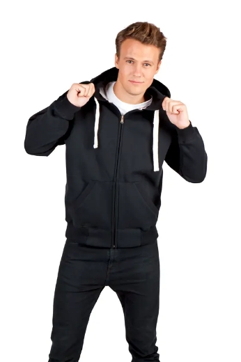 Picture of RAMO, Mens Brushed Heavy Zip Fleece Hoodie