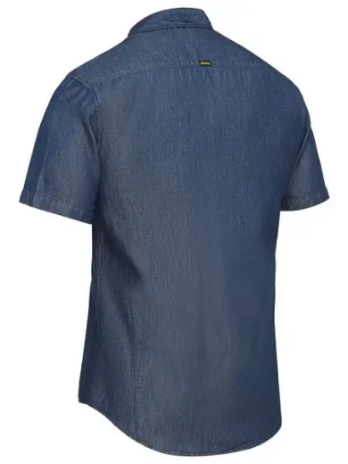 Picture of Bisley, Mens S/S Denim Work Shirt