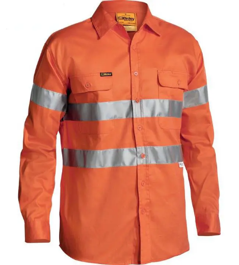 Picture of Bisley, Taped Hi Vis Drill Shirt