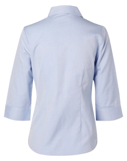 Picture of Winning Spirit, Ladies Fine Chambray 3/4 Sleeve Shirt