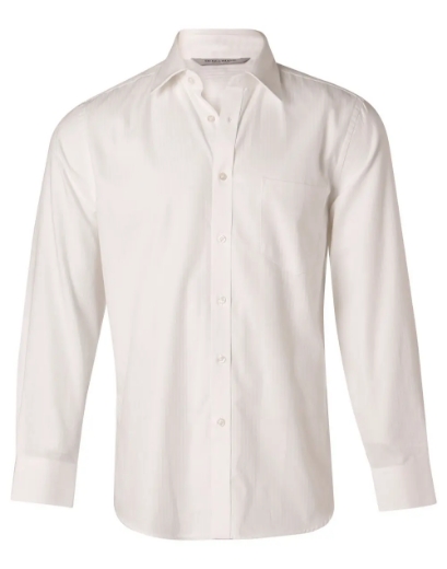 Picture of Winning Spirit, Mens Mini Herringbone L/S Shirt