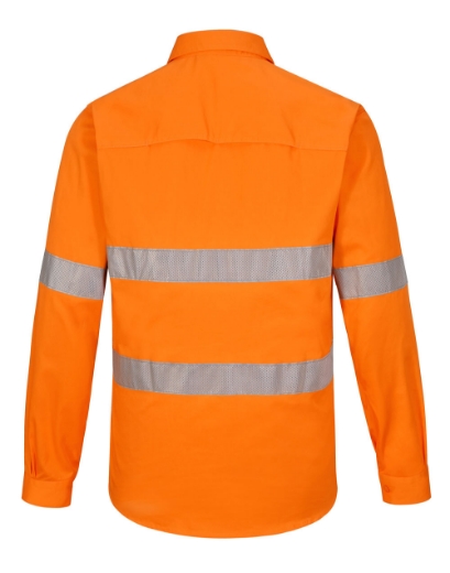 Picture of Winning Spirit, Unisex Hi Vis Cool-Breeze Closed Front LS Shirt