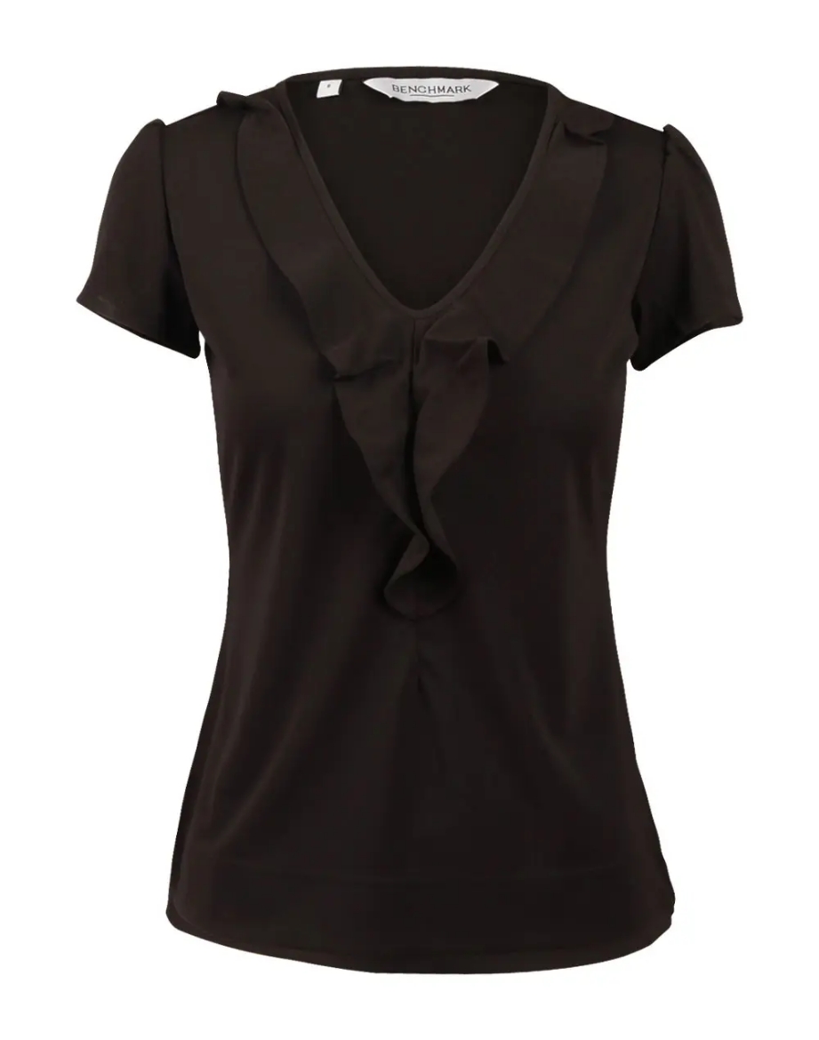 Picture of Winning Spirit, Ladies  Ruffle Front Blouse