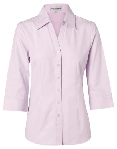 Picture of Winning Spirit, Ladies Oxford 3/4 Sleeve Shirt