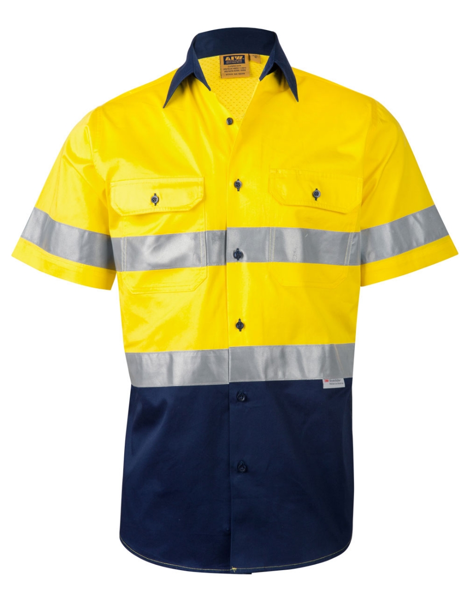 Picture of Winning Spirit, Mens High Visibility S/S Safety Shirt