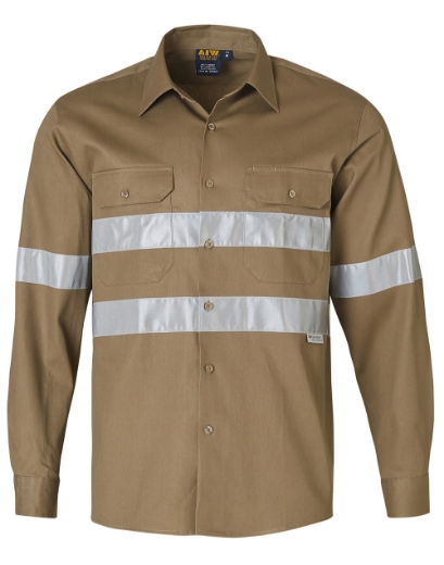 Picture of Winning Spirit, Mens Cotton Drill L/S Work Shirt