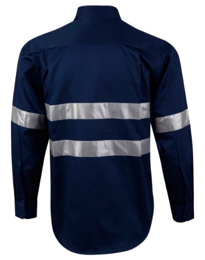 Picture of Winning Spirit, Mens Cotton Drill L/S Work Shirt