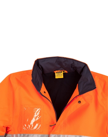 Picture of Winning Spirit, Mens Hi-Vis Long Line Safety Jacket