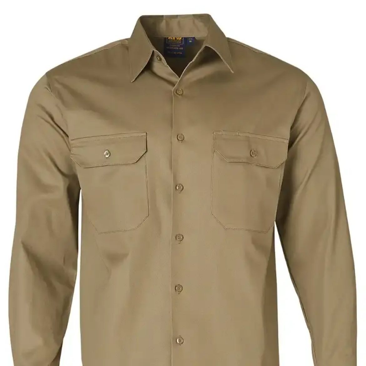 Picture of Winning Spirit, Mens Cotton Drill L/S Work Shirt
