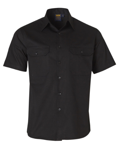 Picture of Winning Spirit, Mens Cool-Breeze Cotton S/S Work Shirt