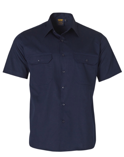 Picture of Winning Spirit, Mens Cool-Breeze Cotton S/S Work Shirt