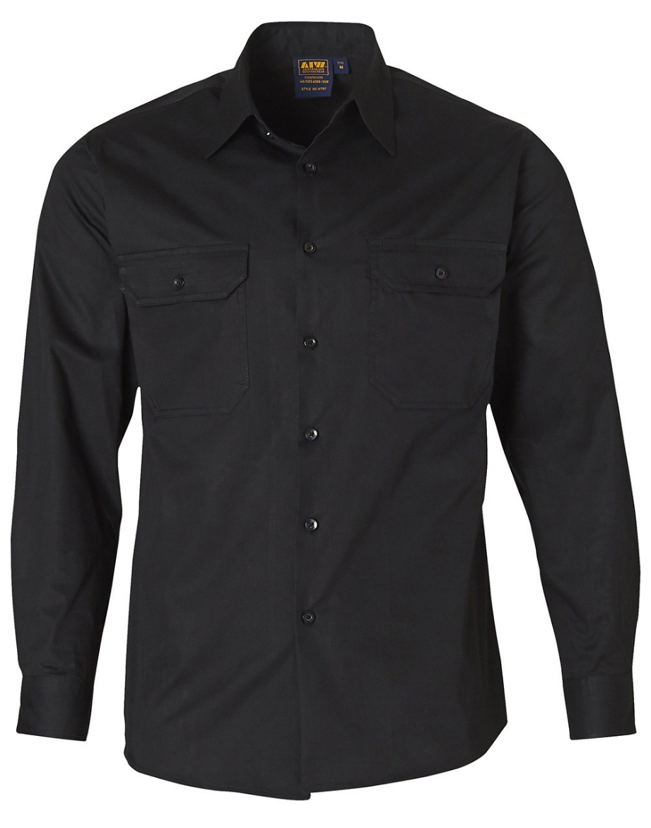 Picture of Winning Spirit, Mens Cool-Breeze Cotton L/S Work Shirt