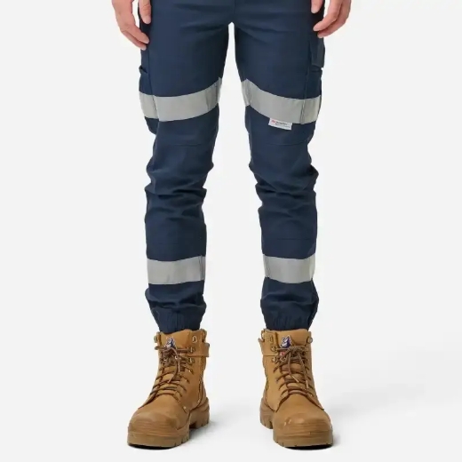 Picture of Elwood Workwear, Mens Reflective Cuffed Elastic Pant