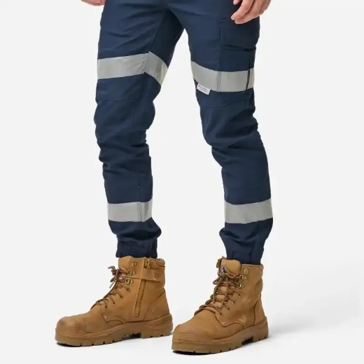 Picture of Elwood Workwear, Mens Reflective Cuffed Elastic Pant