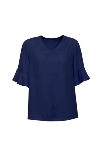 Picture of Biz Corporates, Aria Fluted Sleeve Blouse