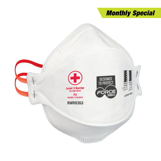 Picture of Force360, P2 Medical Flat Fold Disposable Respirator (20 per box)