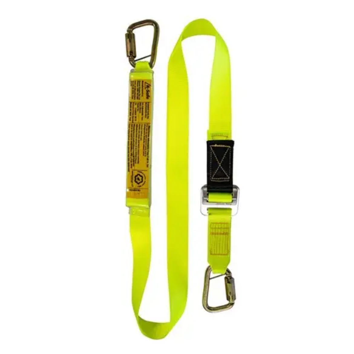 Picture of B-Safe, Shock Absorbing Lanyard Web Adjustable 2M-0.7M Steel Twst Lock Karabinrs 50KG-140KG