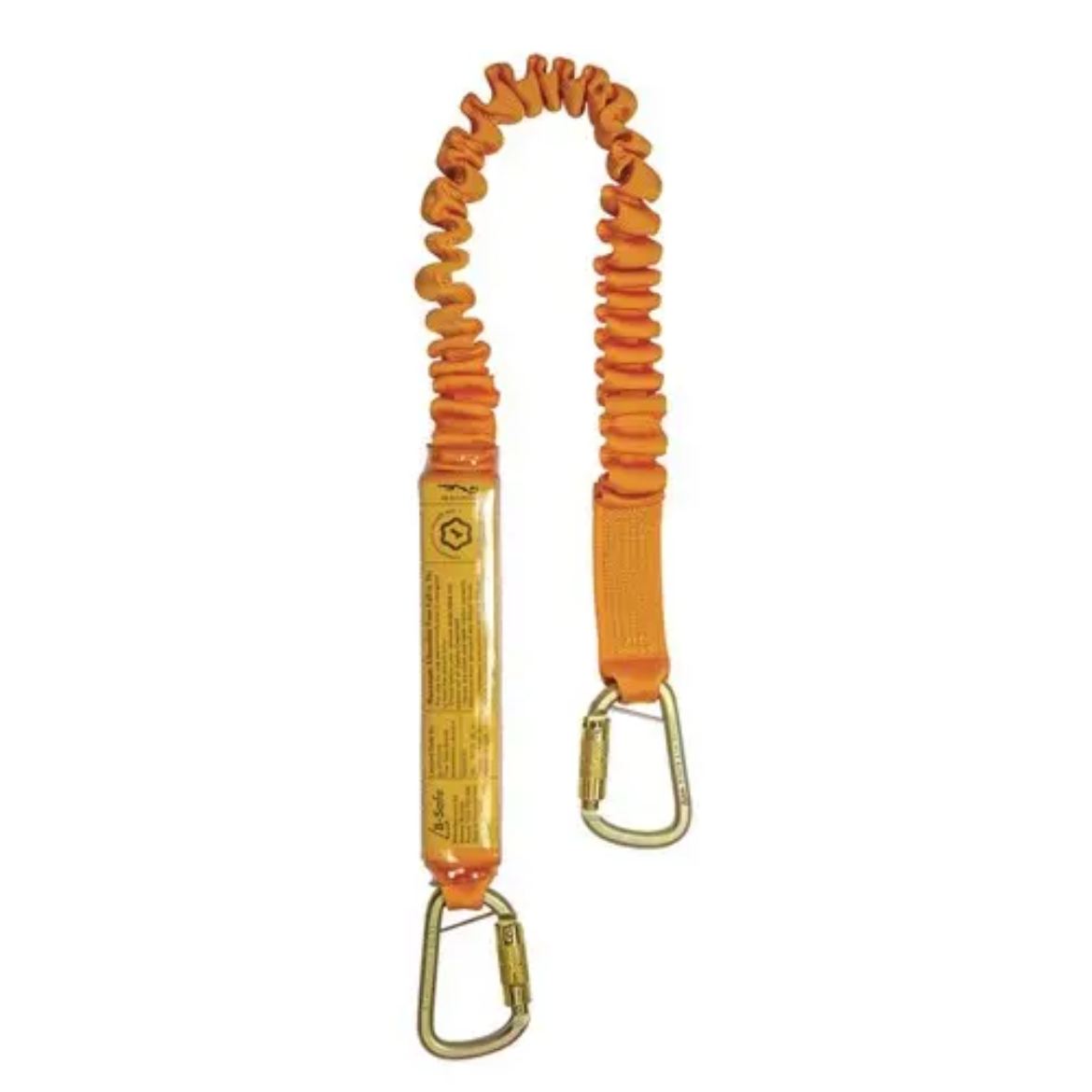 Picture of B-Safe, Shock Absorbing Lanyard Elasti 2M-1.5M Stel Trip Lck Karabiners 50KG-140KG