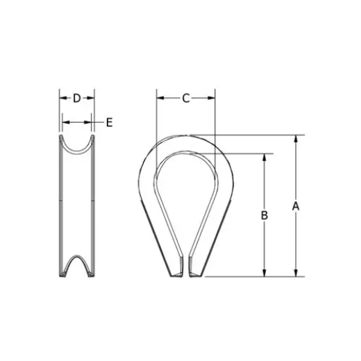 Picture of Beaver, G316 S/S Wire Rope Thimble