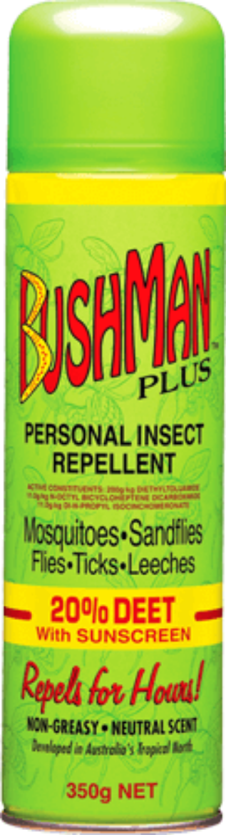 Picture of Bushman Aerosol Inspect Repellent + Sunscreen 350g