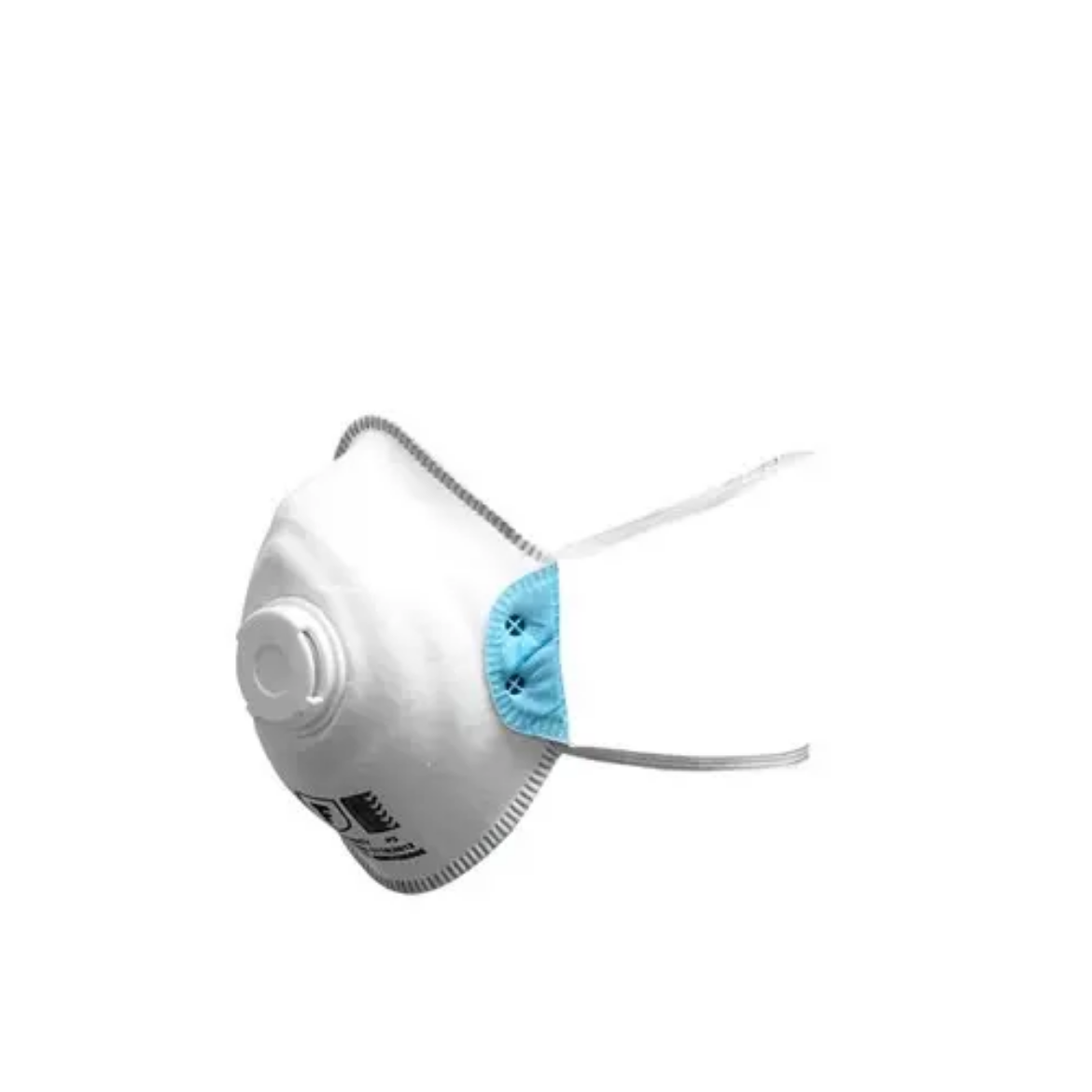 Picture of Frontier, P2 Moulded Cup Respirator with valve, 10 units per box - White