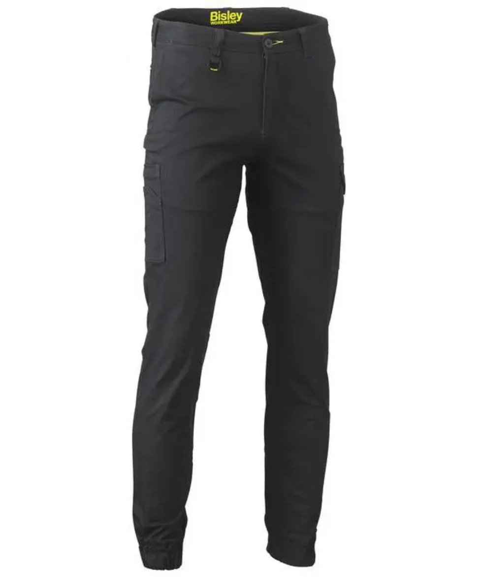 Picture of Bisley, Stretch Cotton Drill Cargo Cuffed Pants- Stone Size 92R