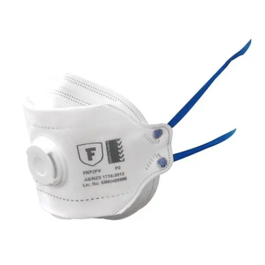 Picture of Frontier, P2 Flat Fold Respirator with valve 10 units per box - White
